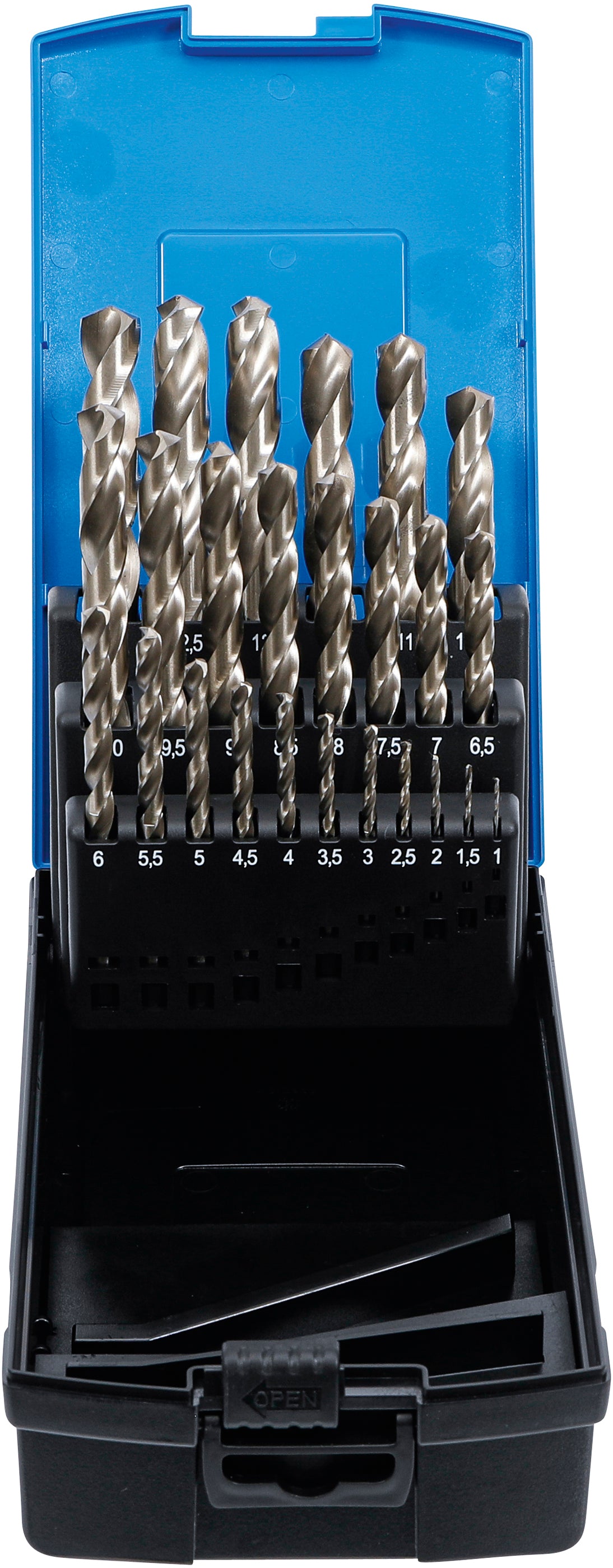 HSS-Spiralborr-sats | 1 - 13 mm | 25 delar