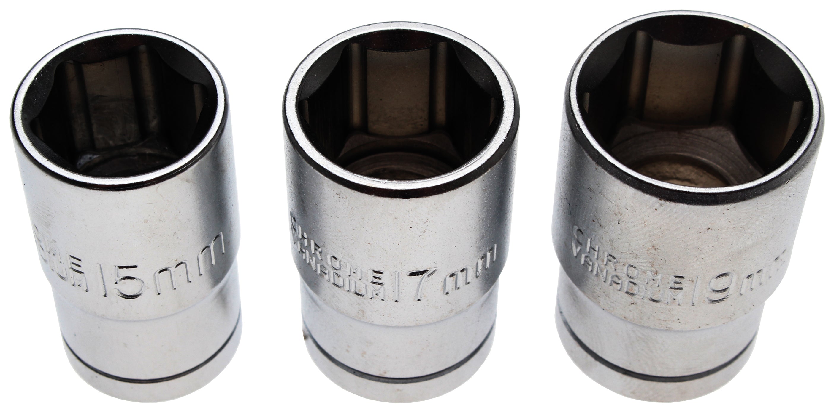 Hyls-sats | 12,5 mm (1/2") | 15 - 17 - 19 mm | 3 delar