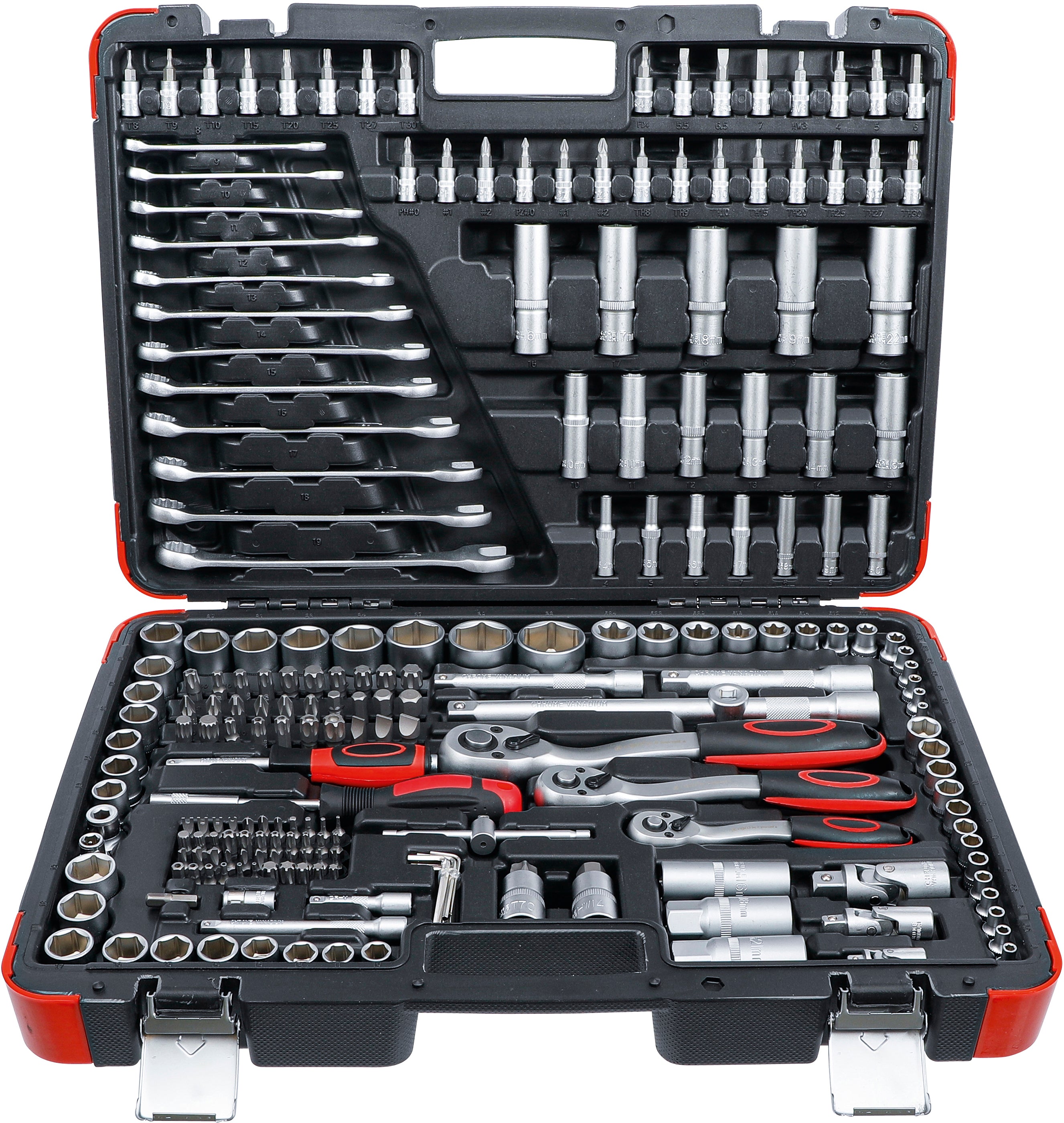 Hylsnyckel-sats | 6,3 mm (1/4") / 10 mm (3/8") / 12,5 mm (1/2") | 216 delar