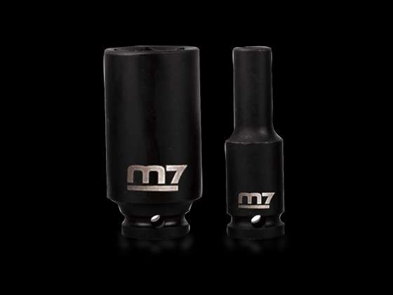 M7 Krafthylsor 1/2" långa 15 mm