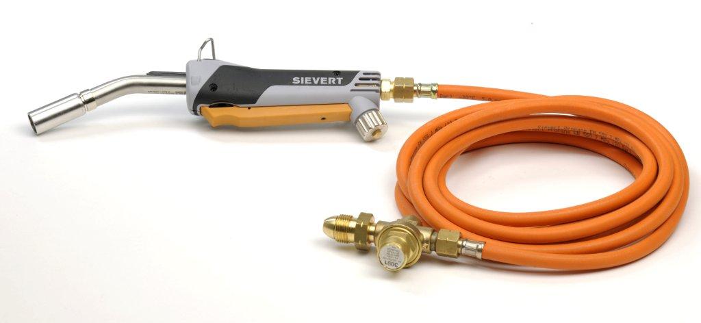 SIEVERT PROMATIC Komplett set med handtag 3366, cyklonbrännare 3335, regulator 3091 och slang 71734