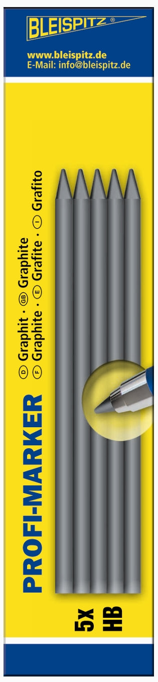 BLEISPITZ Stift till Profi Marker 5st vita