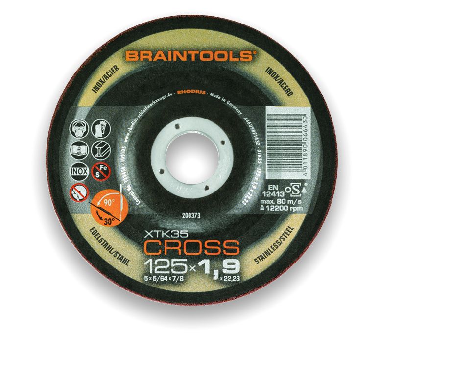 RHODIUS XTK35 CROSS kap/slip 125x1,9x22,23 (25st/frp)