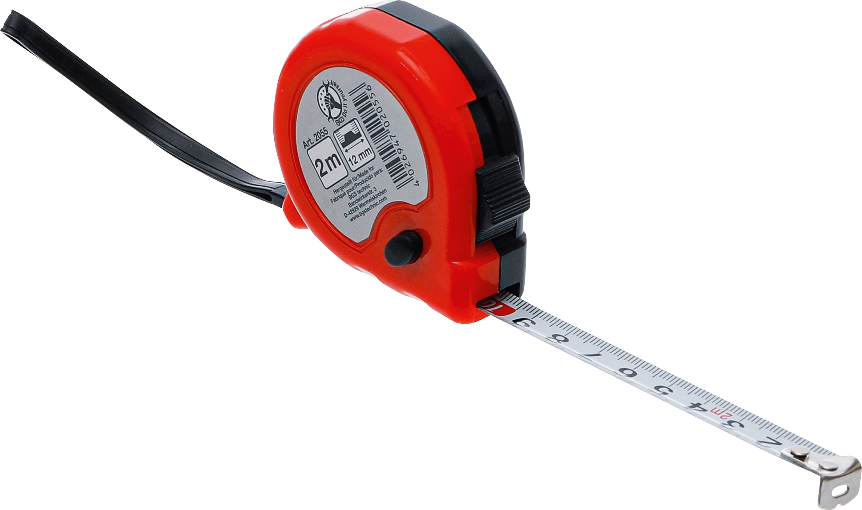 Rullmåttband | 12 mm x 2 m