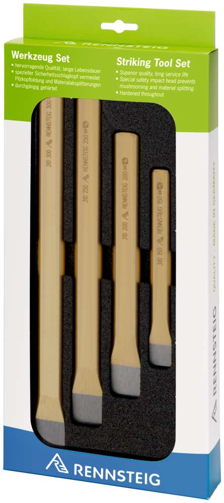 RENNSTEIG Hugg/Slitsmejselset 6del