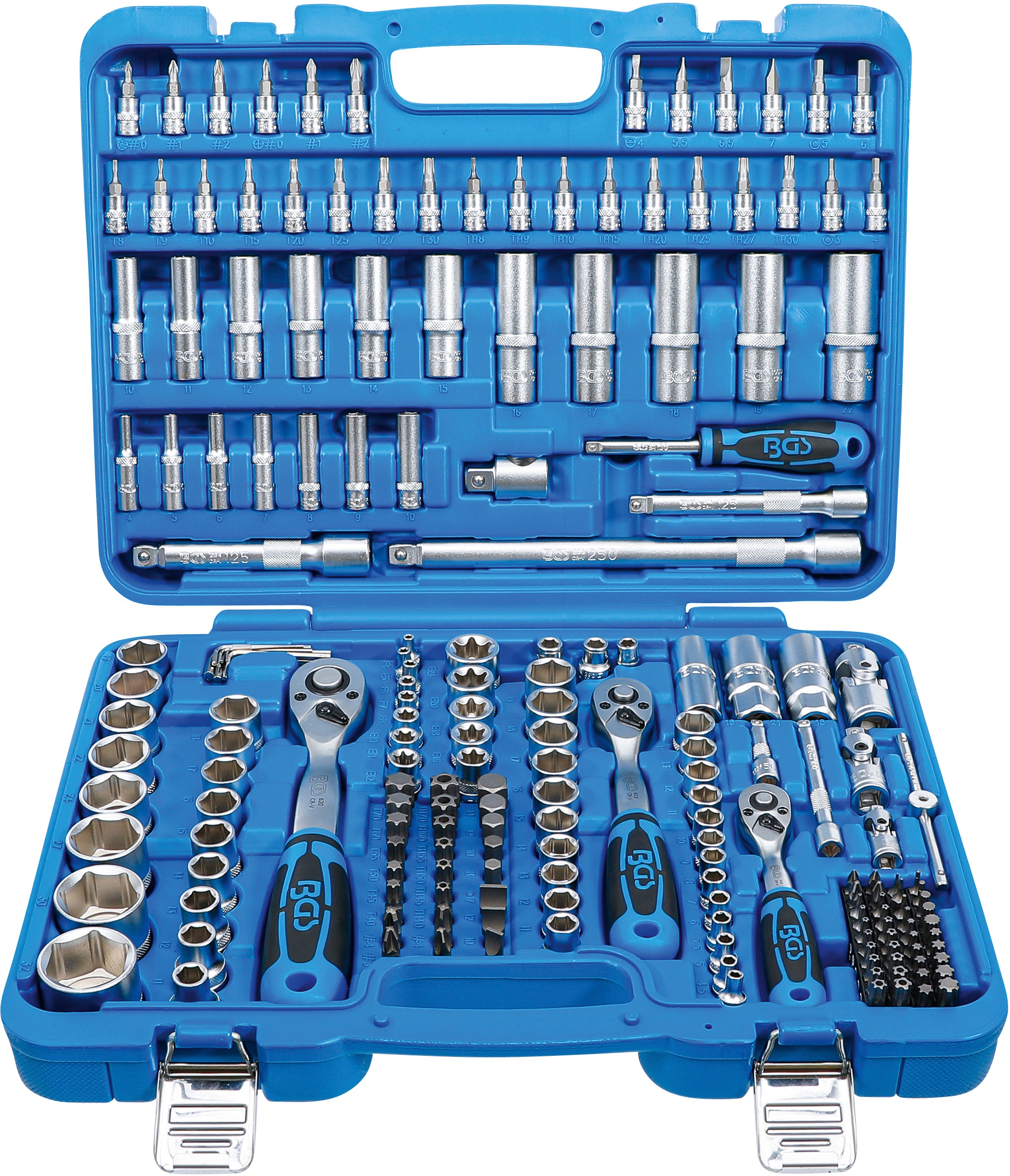 Hylsnyckel-sats Sexkant | 6,3 mm (1/4") / 10 mm (3/8") / 12,5 mm (1/2") | 192 delar