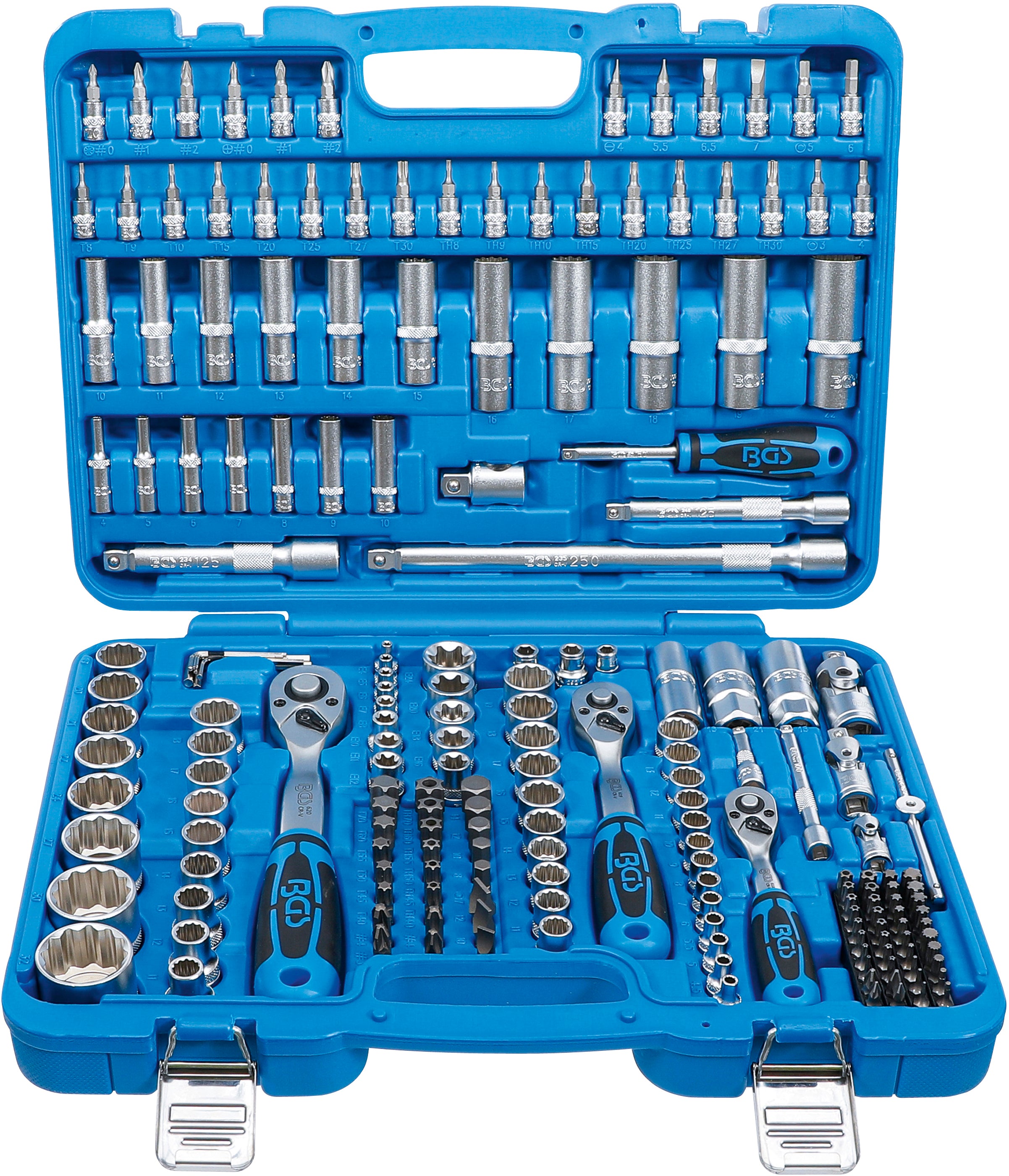 Hylsnyckel-sats Tolvkant | 6,3 mm (1/4") / 10 mm (3/8") / 12,5 mm (1/2") | 192 delar
