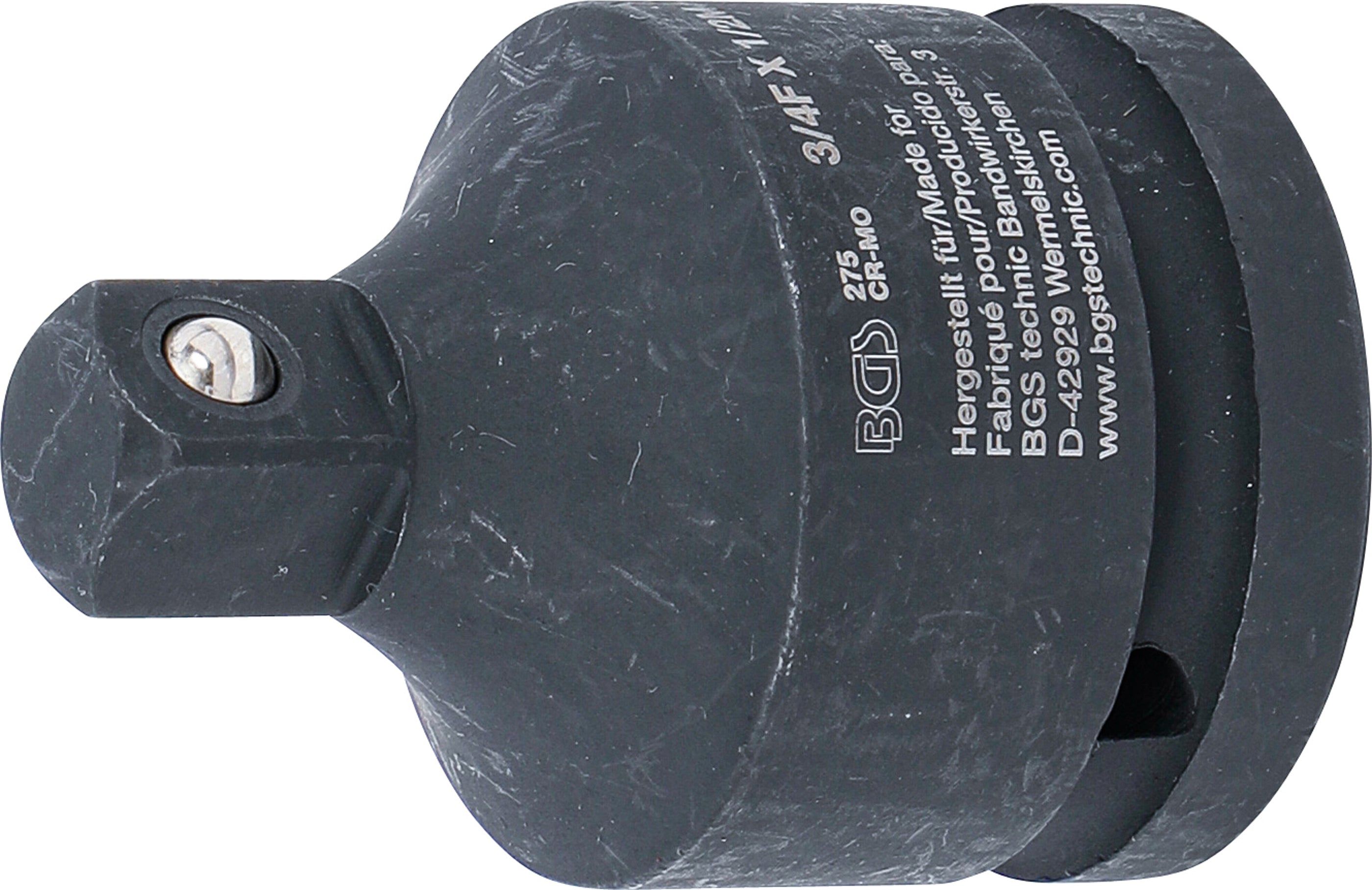 Kraft-Hylsnyckel-Adapter | Inre fyrkant 20 mm (3/4") - Yttre fyrkant 12,5 mm (1/2")