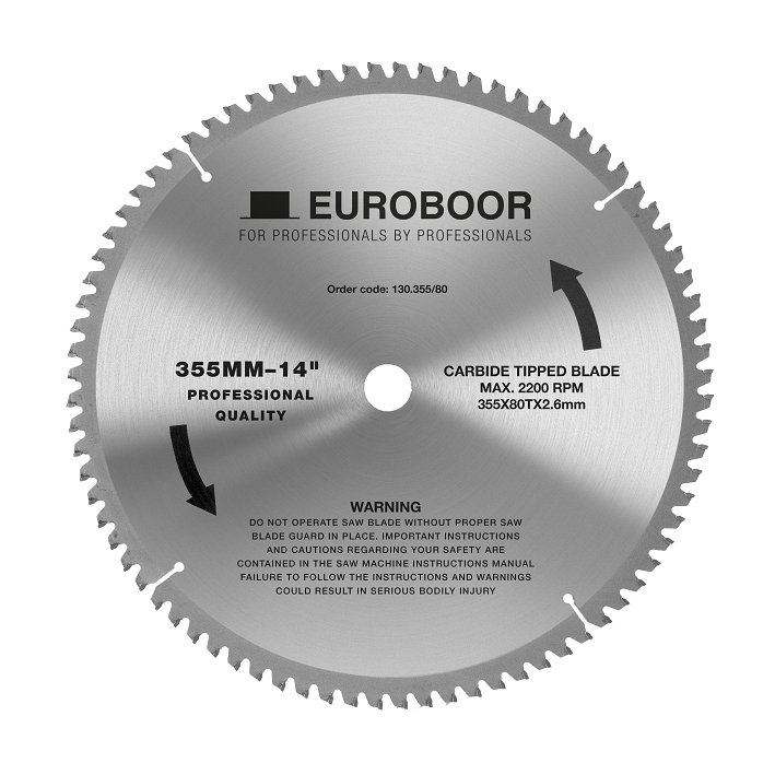 EUROBOOR Sågklinga HM Ø355x25,4mm 80T