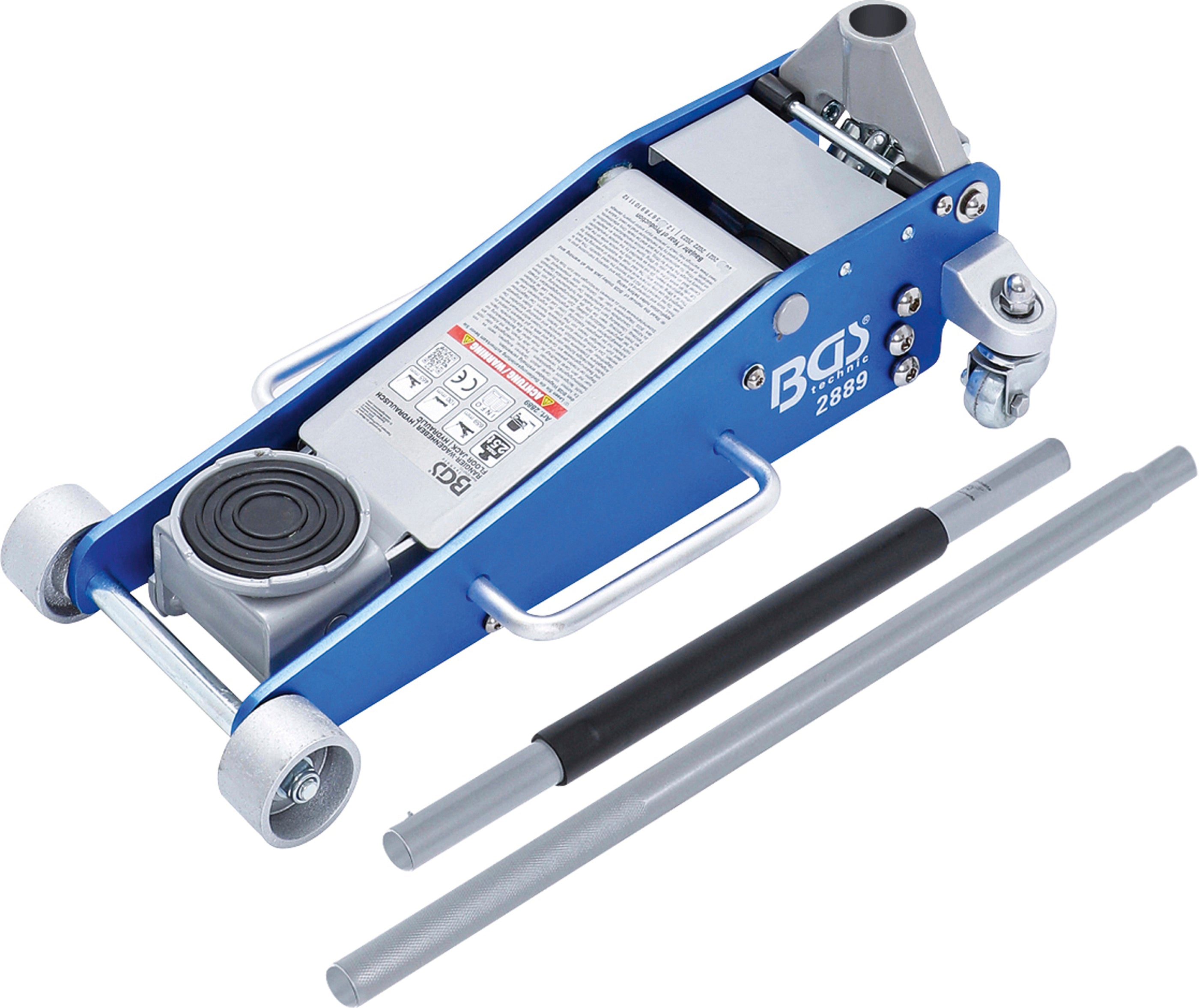 Förflyttnings-Domkraft | Hydraulisk | Aluminium-Stål-Konstruktion | 2,5 t