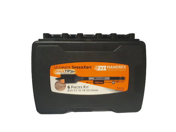 MANDREX Träborr-KIT 152mm (6-delar)