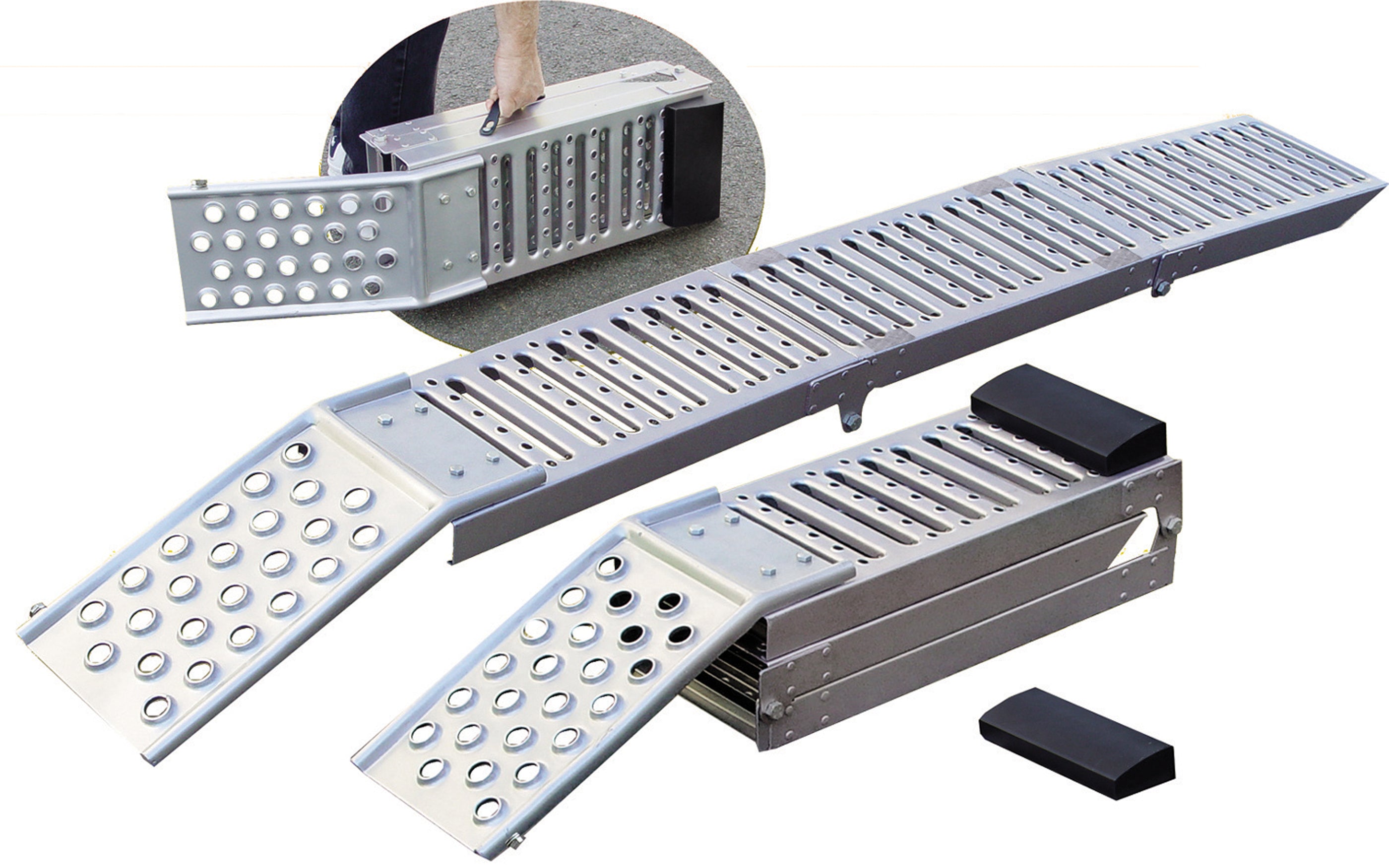 Uppkörningsramp-sats | ihopfällbar | 2 delar