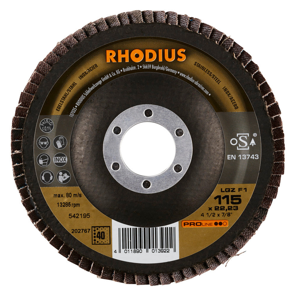 RHODIUS LGZF1 115x22,23 K120 (10 förp)
