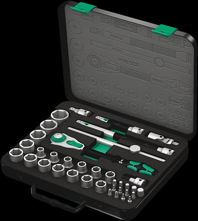 WERA 8100 SC 2 Zyklop Speed Ratchet Set 1/2" drive, metric