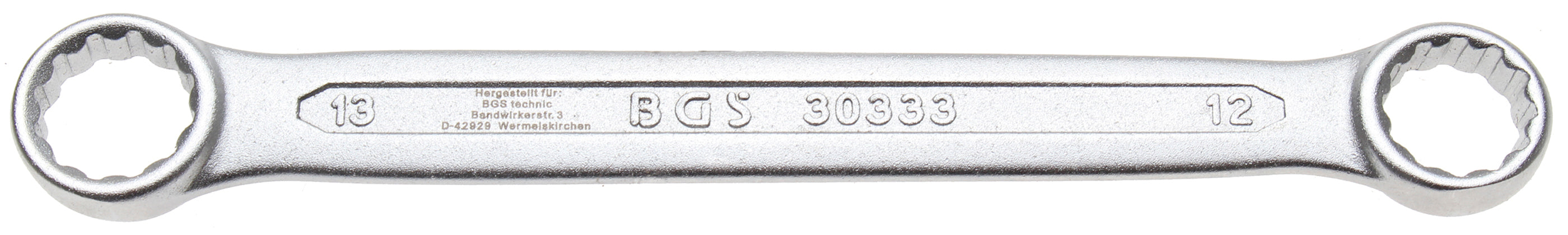 Dubbel-ringnyckel | extra platt | 12 x 13 mm