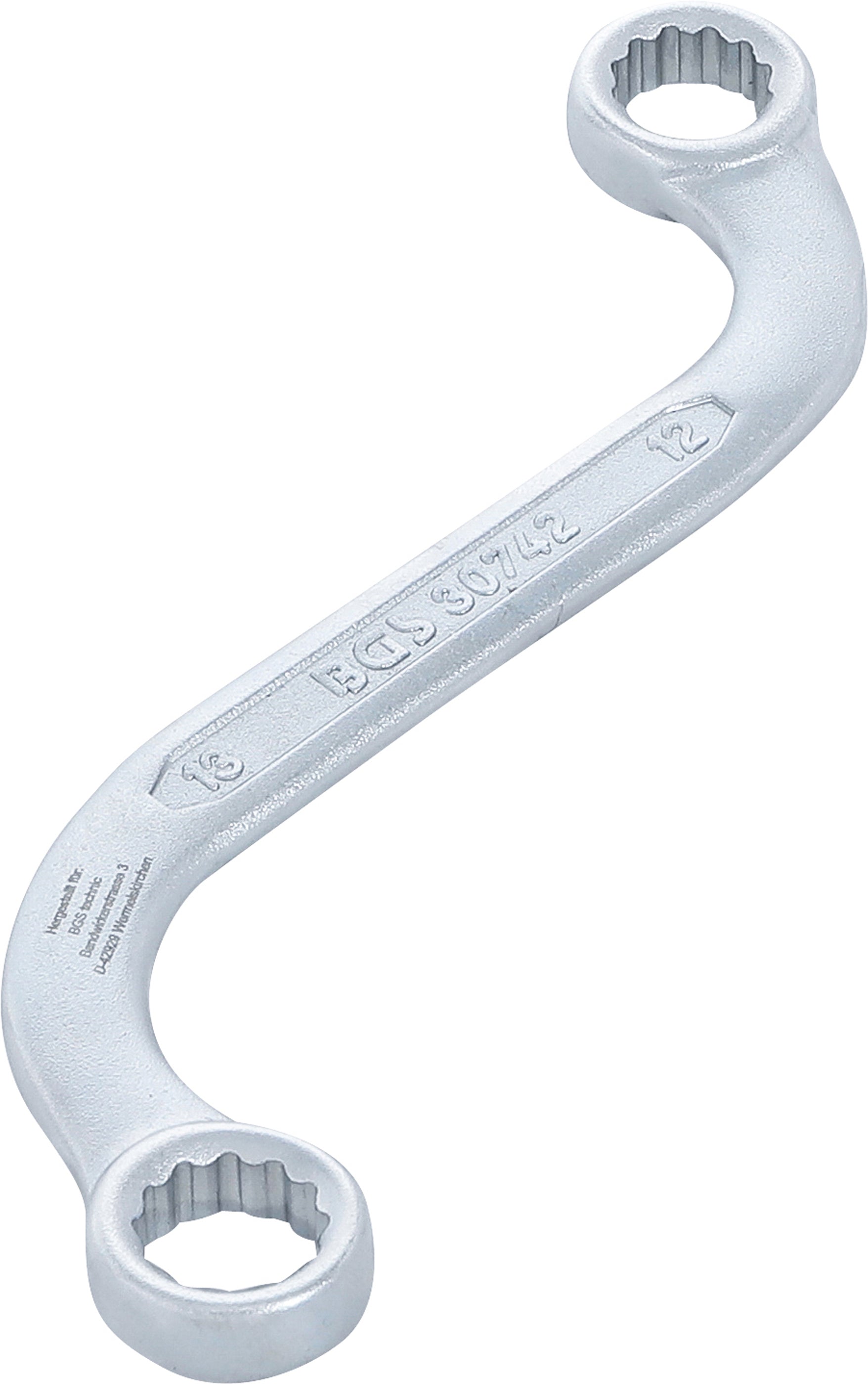 S-Form Dubbel-ringnyckel Tolvkant | 12 x 13 mm