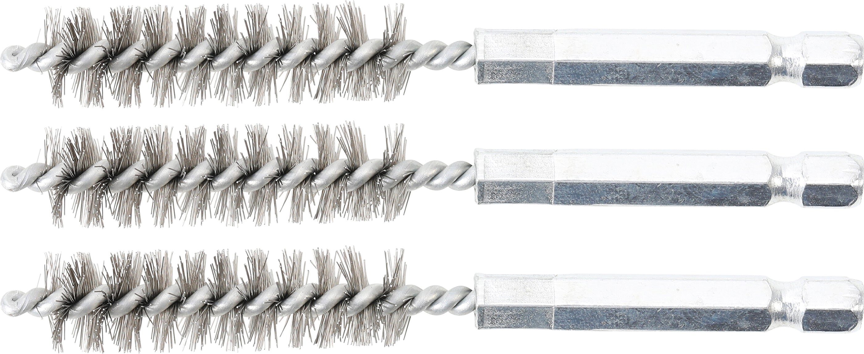 Stålborste | 12 mm | 6,3 mm (1/4") | 3-delig