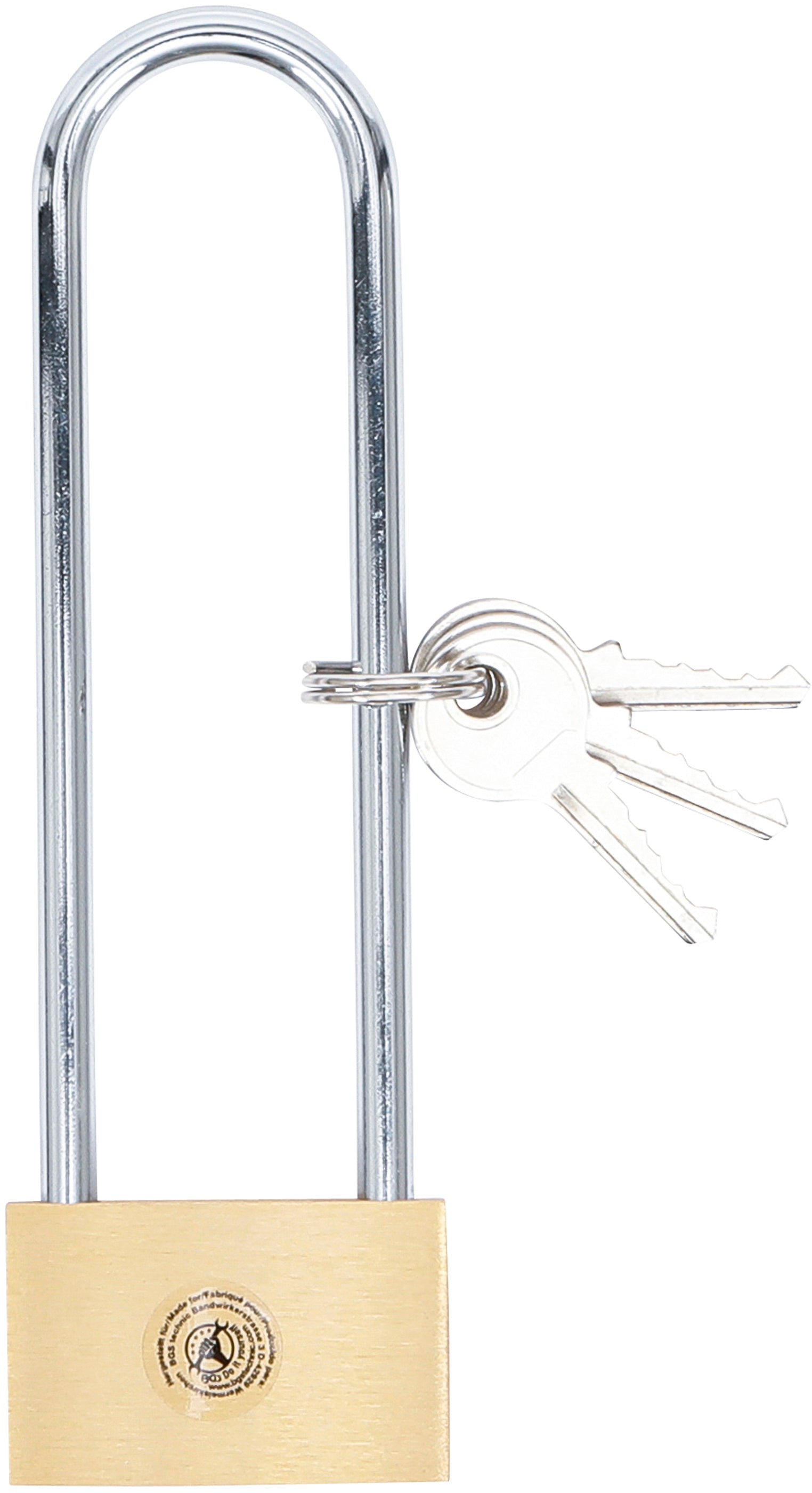 Mässing-Hänglås | Extra hög bygel | Ø 40 mm