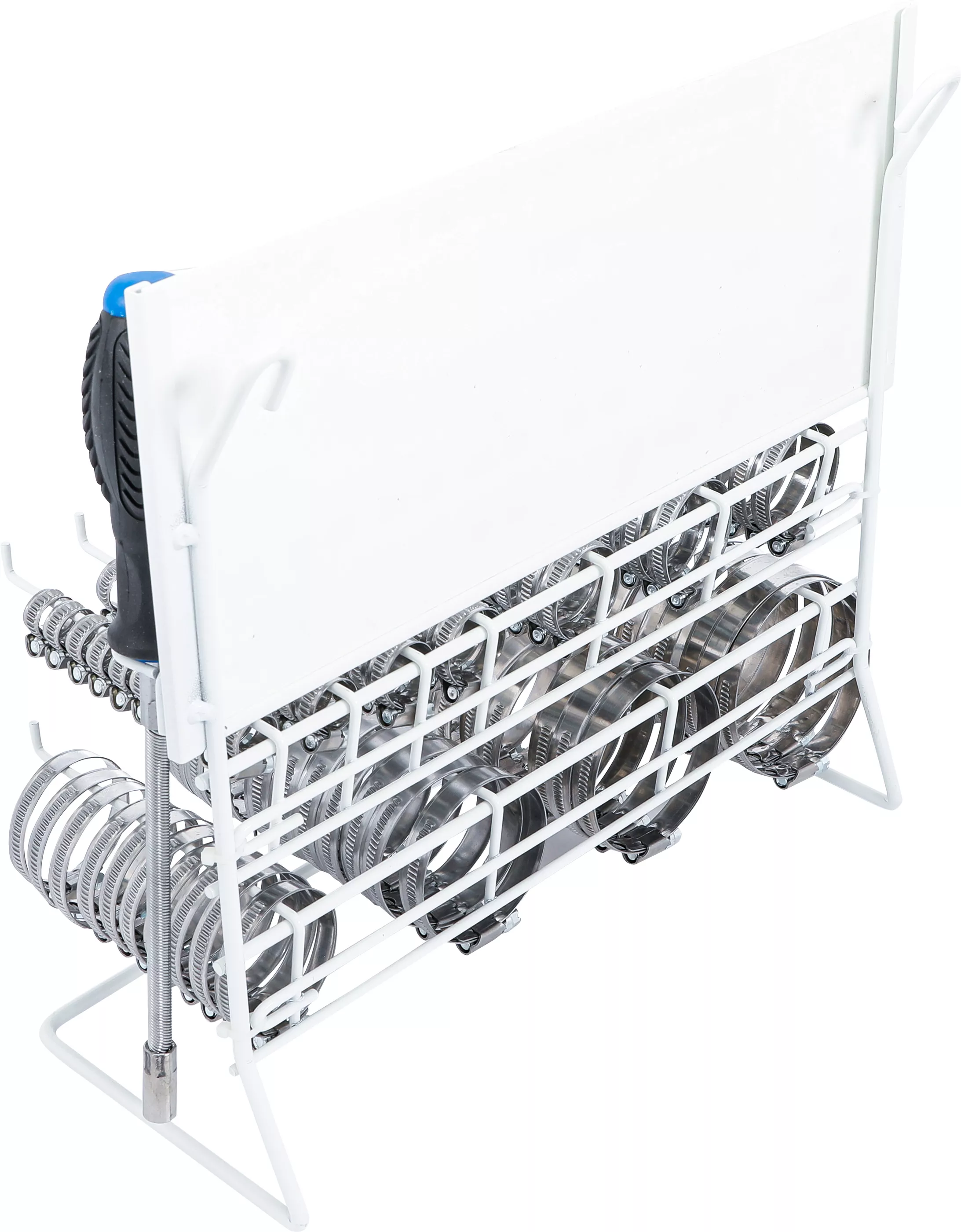 Slangklämmor-Sortiment | Rostfri | På tavla | 111 delar