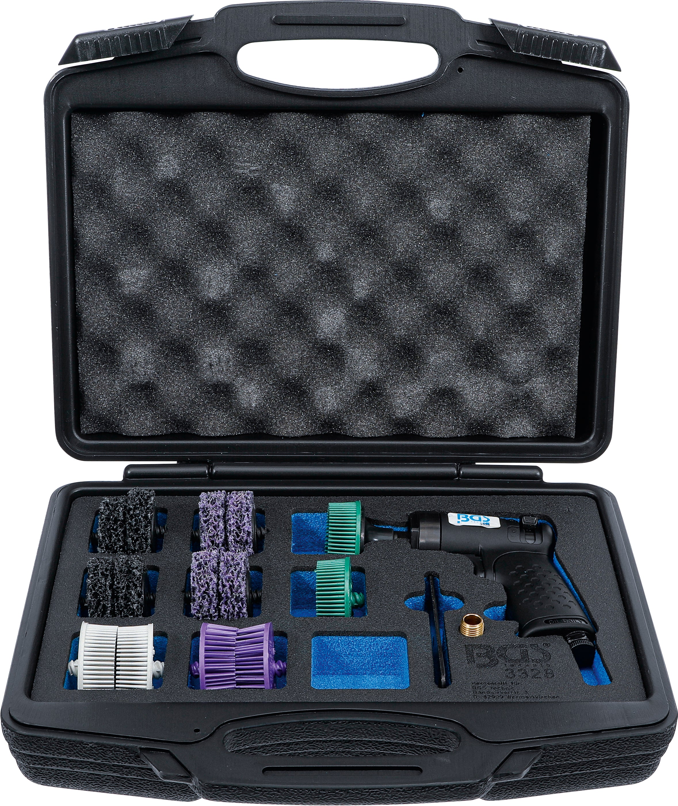 Pneumatisk slipborste-sats | 17 delar