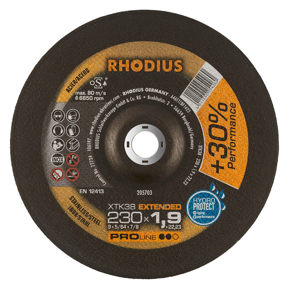 RHODIUS XTK38 Kapskiva 230x1,9 (25/förp)