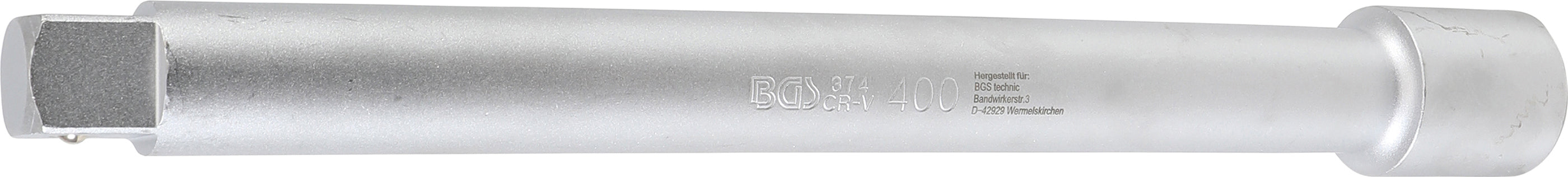 Förlängning | 25 mm (1") | 400 mm