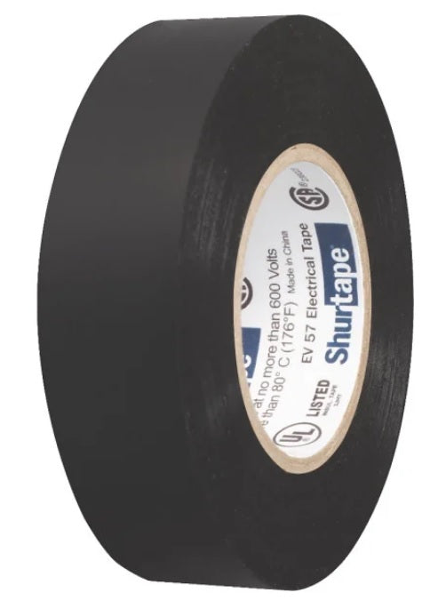 Eltejp EV57 Svart 19mmx20m