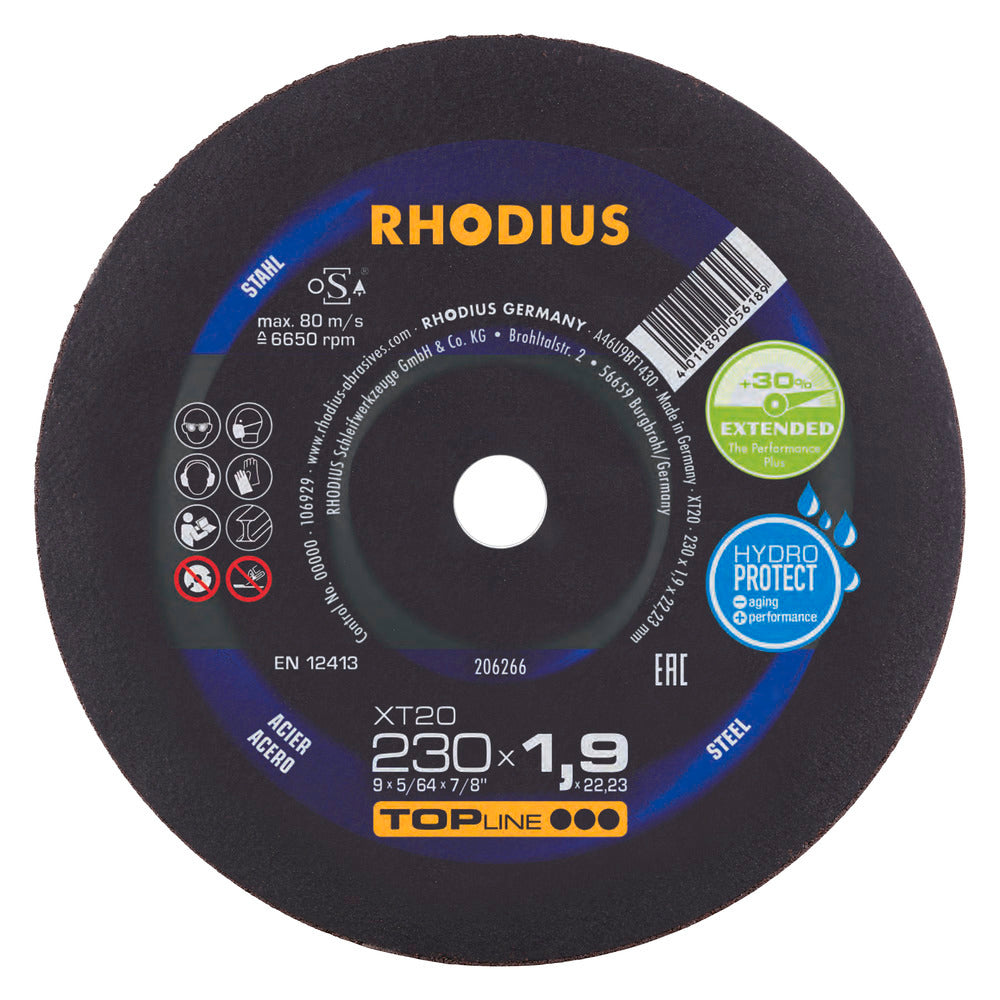 RHODIUS XT20 Kapskiva 230x1,9 x22,23 (25 förp)