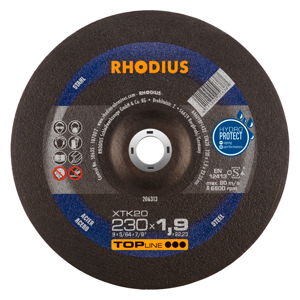 RHODIUS XTK20 Kapskiva 230x1,9 x22,23 (25 förp)