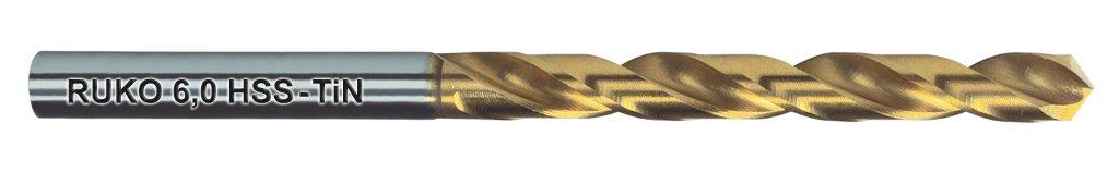 RUKO Spiralborr DIN 338 Typ N, HSS-G TIN - 4,3 mm