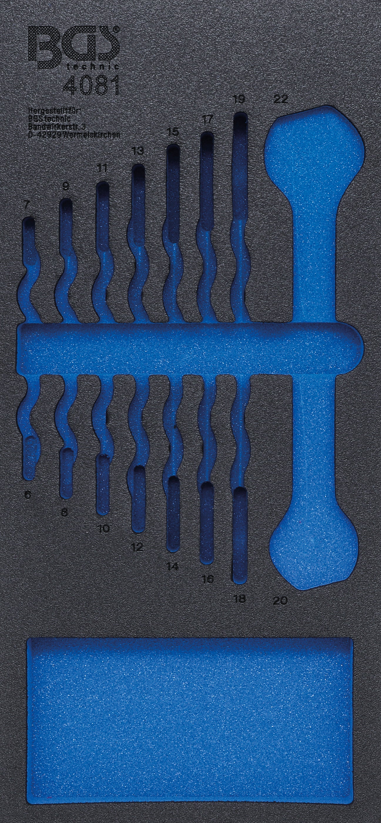 Verkstadsvagninlägg 1/3 | tom | för BGS 4081