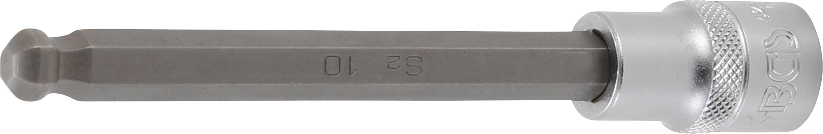 Bit-Insats | Längd 140 mm | 12,5 mm (1/2") | Inre sexkant med kulhuvud 10 mm
