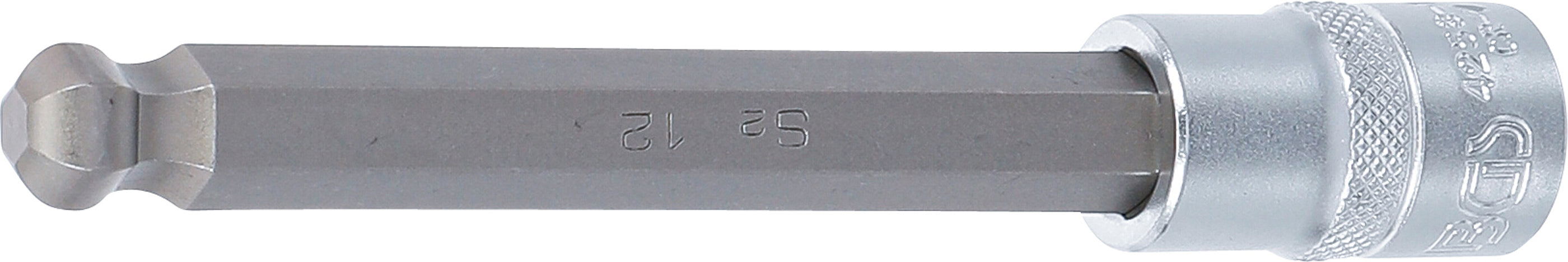 Bit-Insats | Längd 140 mm | 12,5 mm (1/2") | Inre sexkant med kulhuvud 12 mm