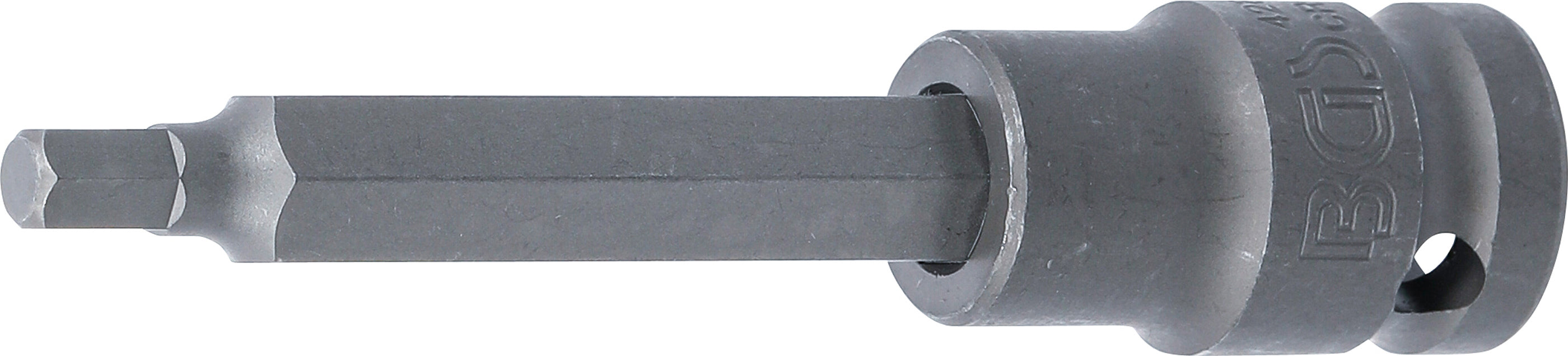 Kraft-Bit-Insats | Längd 100 mm | 12,5 mm (1/2") | Inre sexkant 6 mm