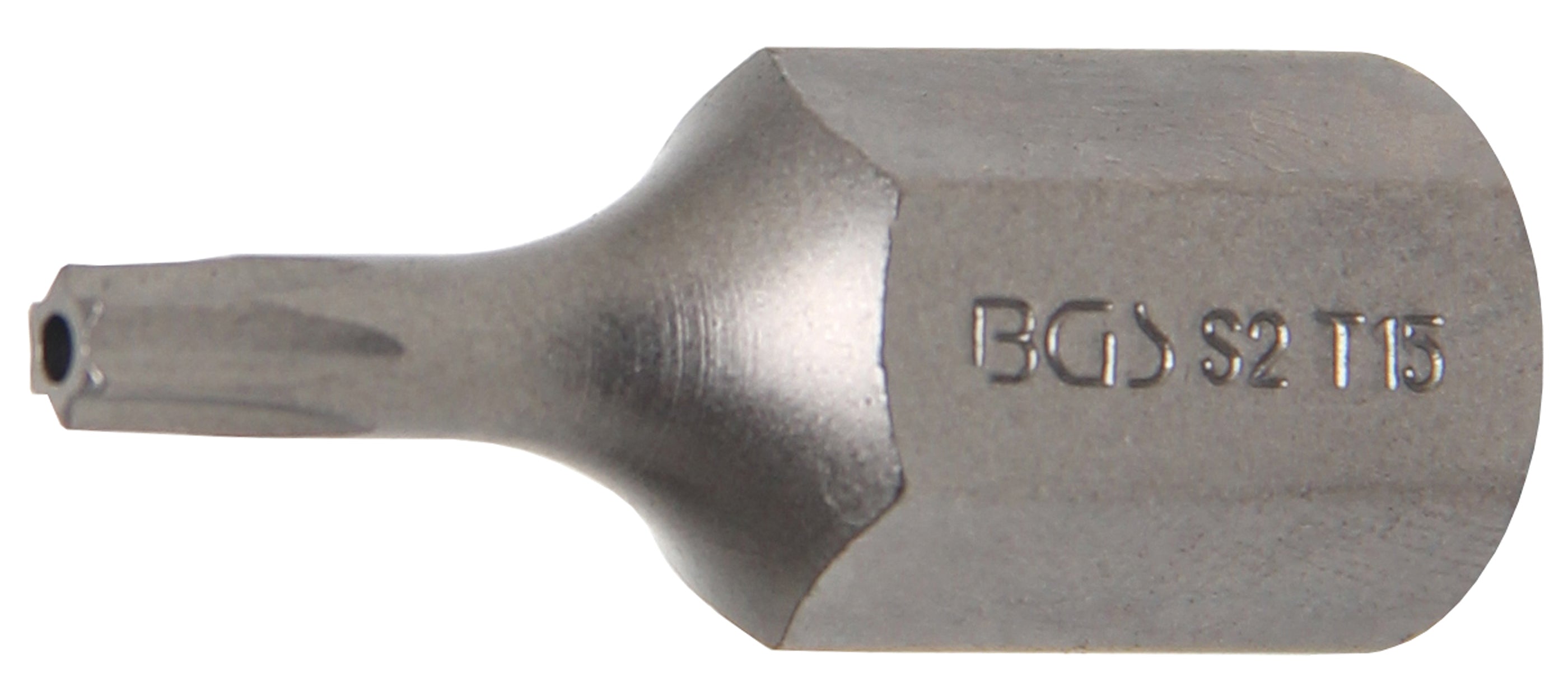 Bit | Längd 30 mm | Yttre sexkant 10 mm (3/8") | T-Profil (för Torx) med borrning T15
