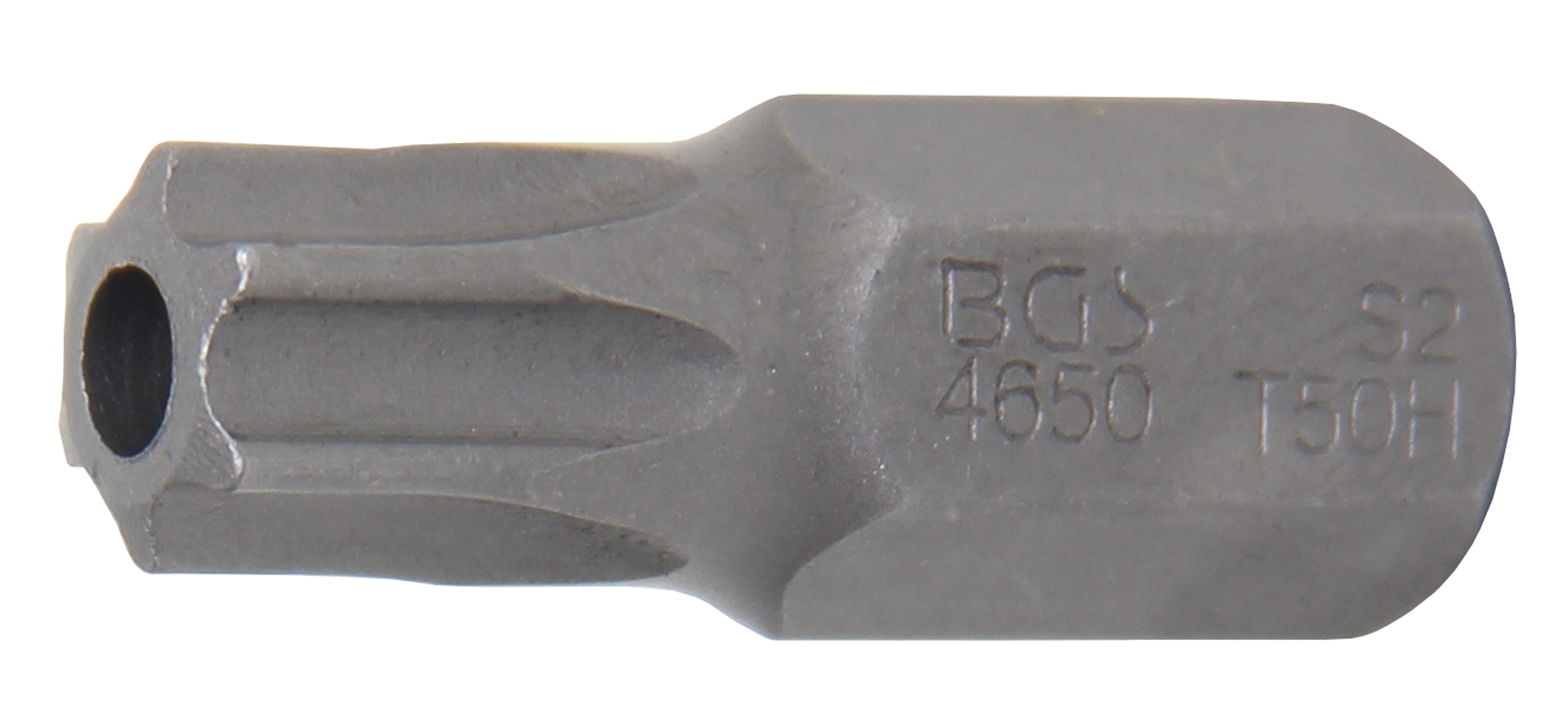 Bit | Längd 30 mm | Yttre sexkant 10 mm (3/8") | T-Profil (för Torx) med borrning T50