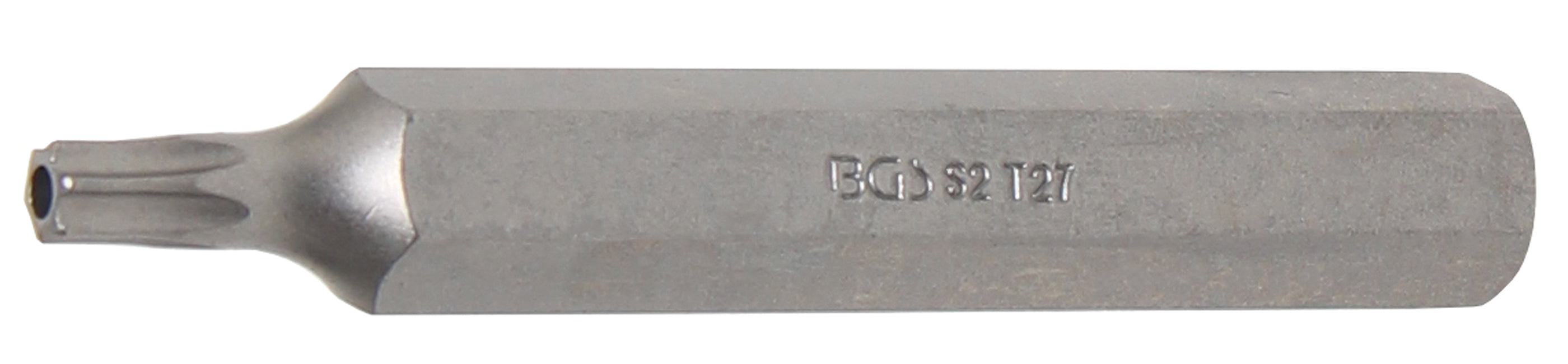 Bit | Längd 75 mm | Yttre sexkant 10 mm (3/8") | T-Profil (för Torx) med borrning T27