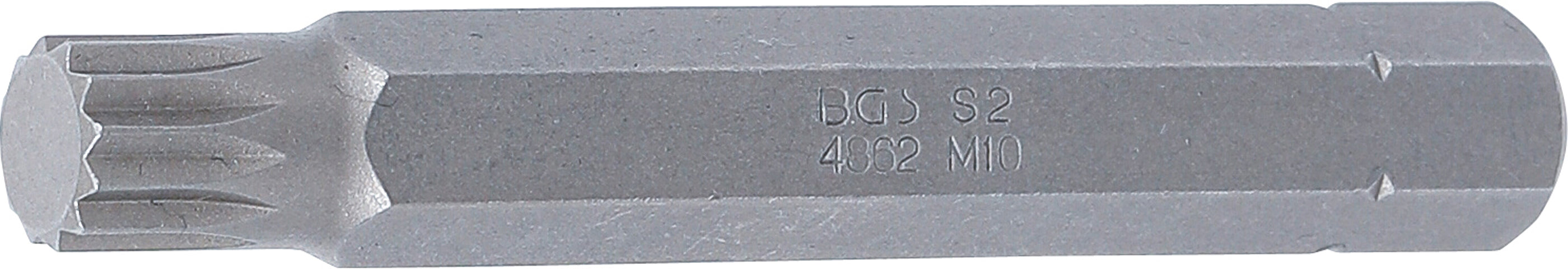 Bit | Längd 75 mm | Yttre sexkant 10 mm (3/8") | Inre mångtandad (för XZN) M10