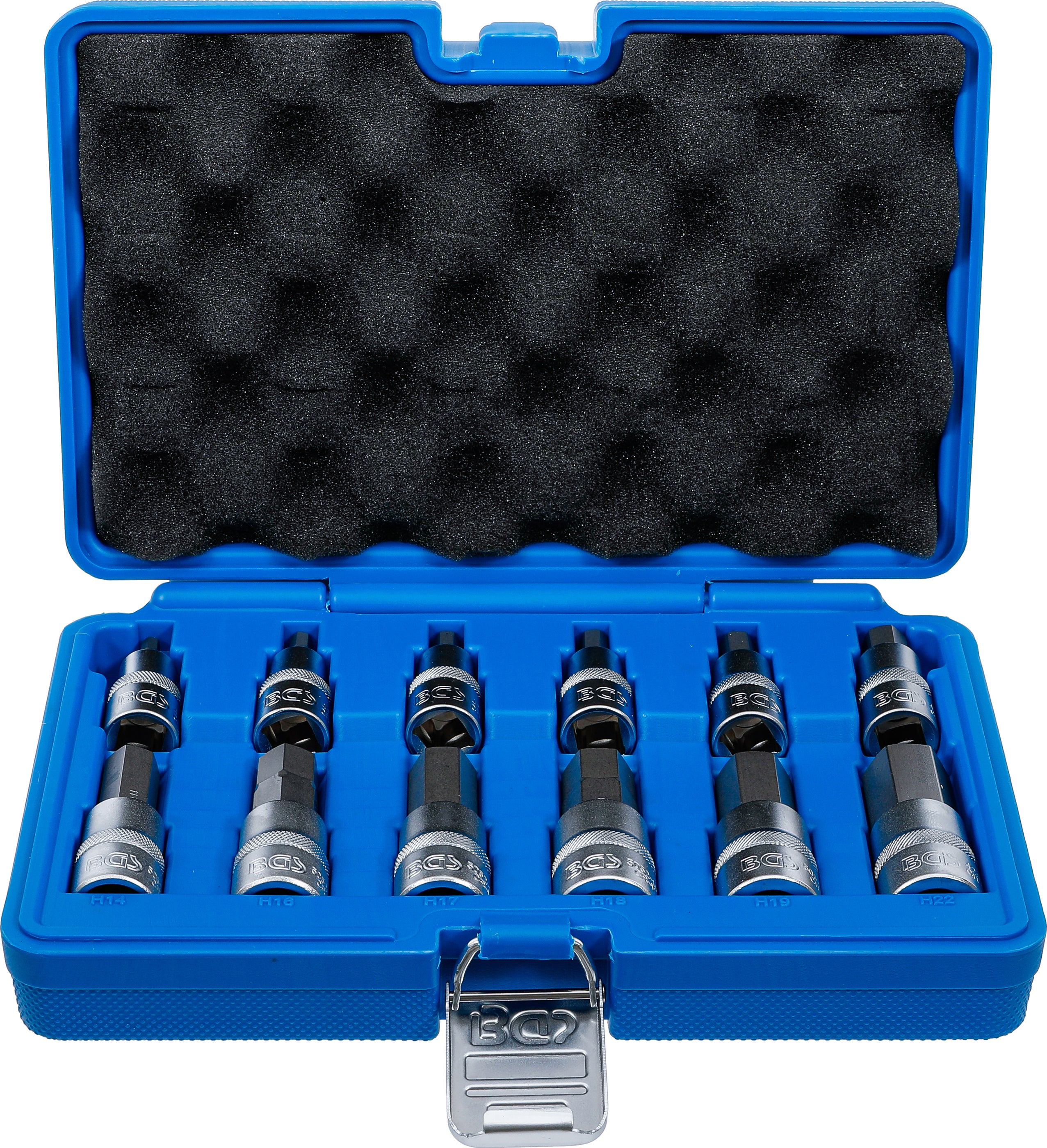 Bit-Insats-sats | 12,5 mm (1/2") | Inre sexkant 5 - 22 mm | 12 delar
