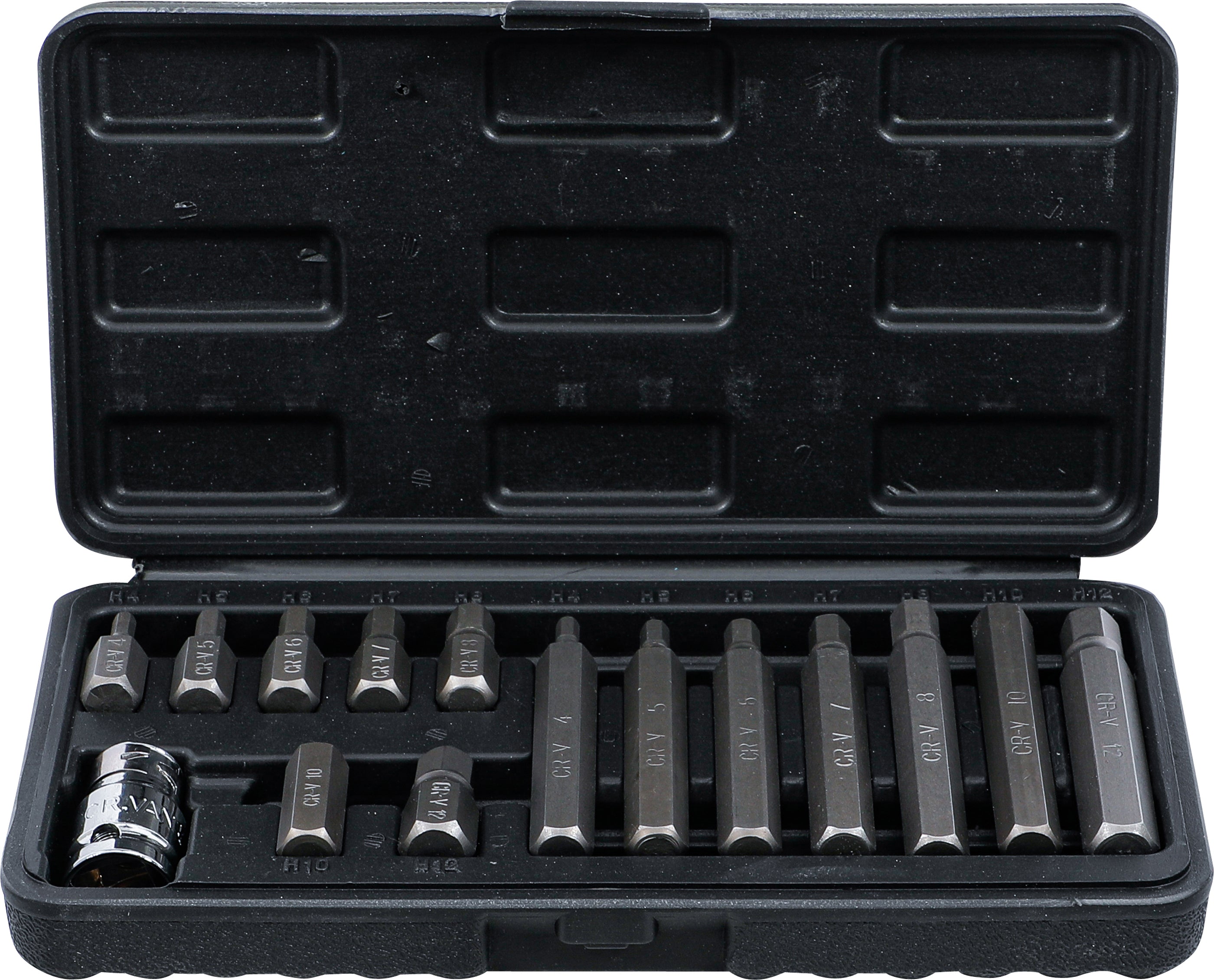 Bit-sats | Yttre sexkant 10 mm (3/8") | Inre sexkant | 15 delar
