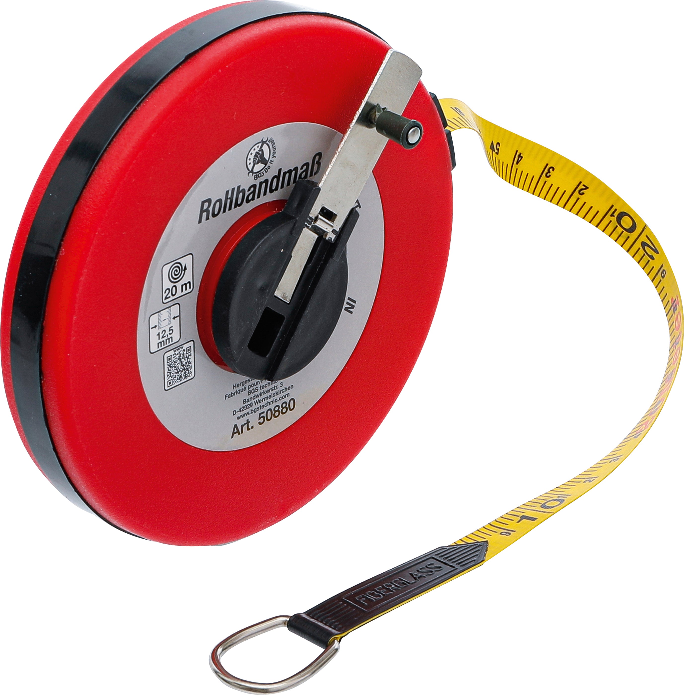 Rullmåttband | 12,5 mm x 20 m
