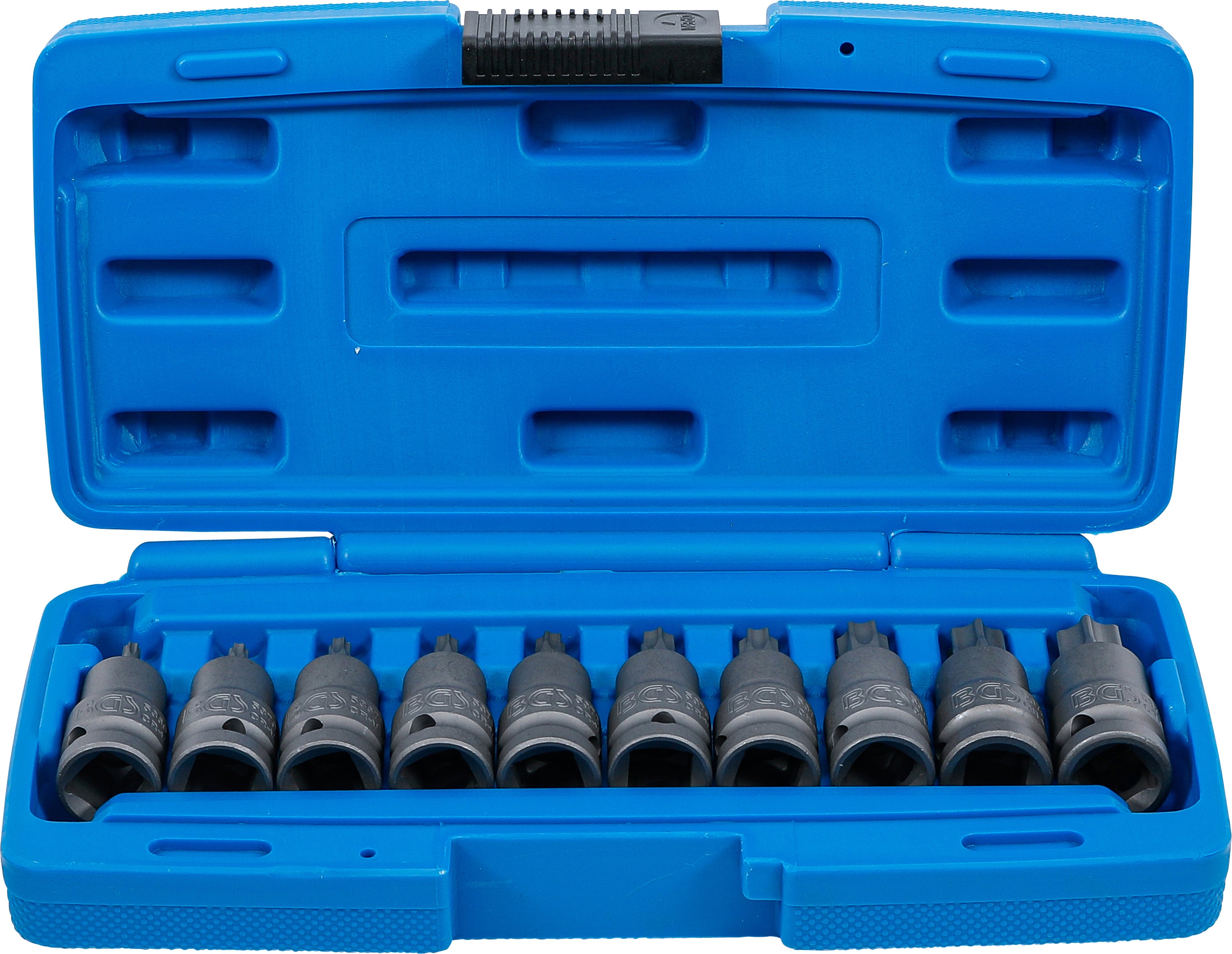 Kraft-Bit-Insats-sats | 12,5 mm (1/2") | T-Profil (för Torx) T20 - T70 | 10 delar