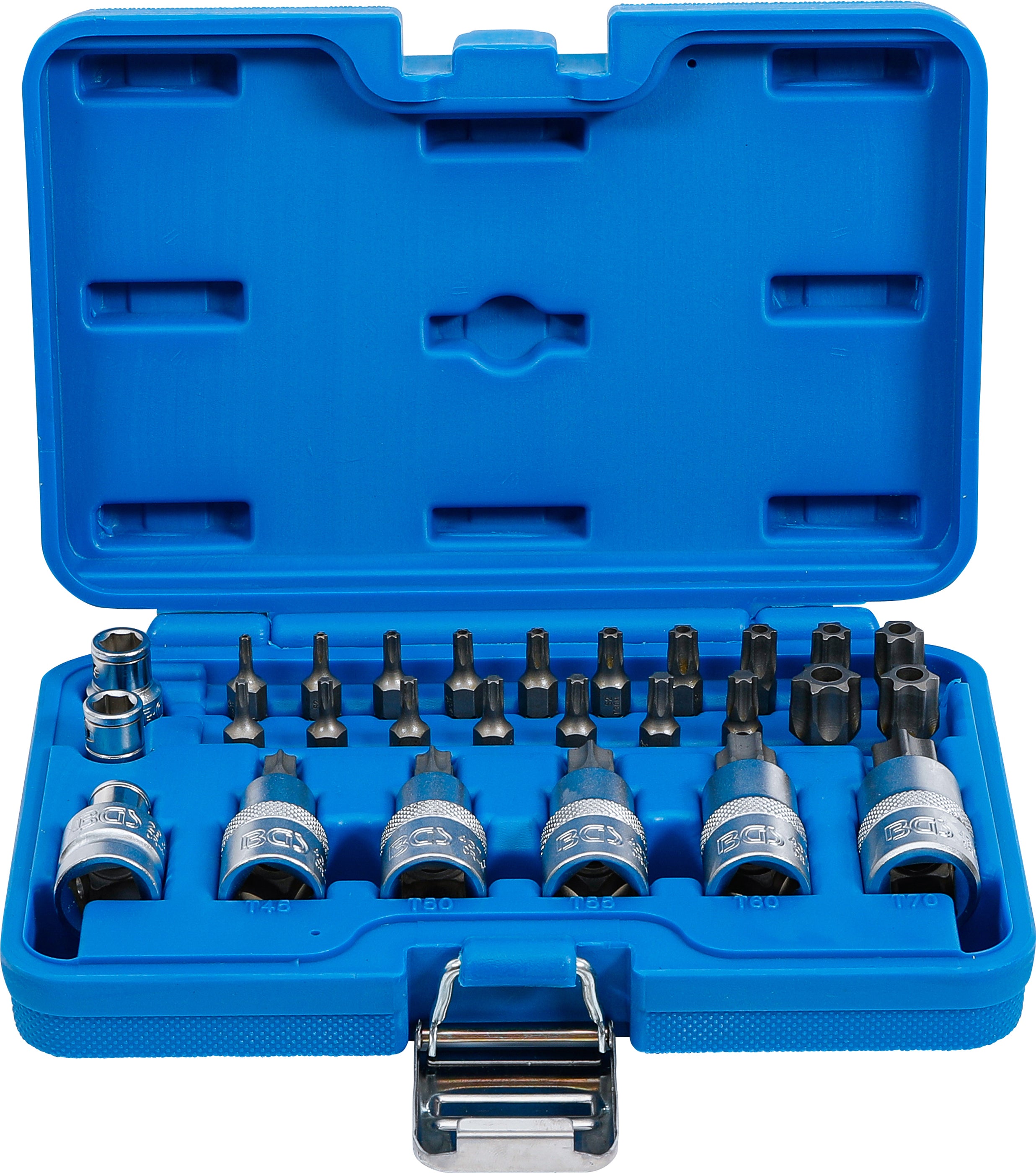 Bit- och Bit-Insats-sats | 12,5 mm (1/2") | T-Profil (för Torx) | 27 delar