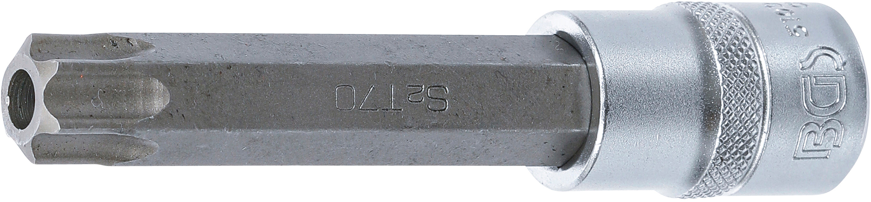 Bit-Insats | Längd 110 mm | 12,5 mm (1/2") | T-Profil (för Torx) med borrning T70