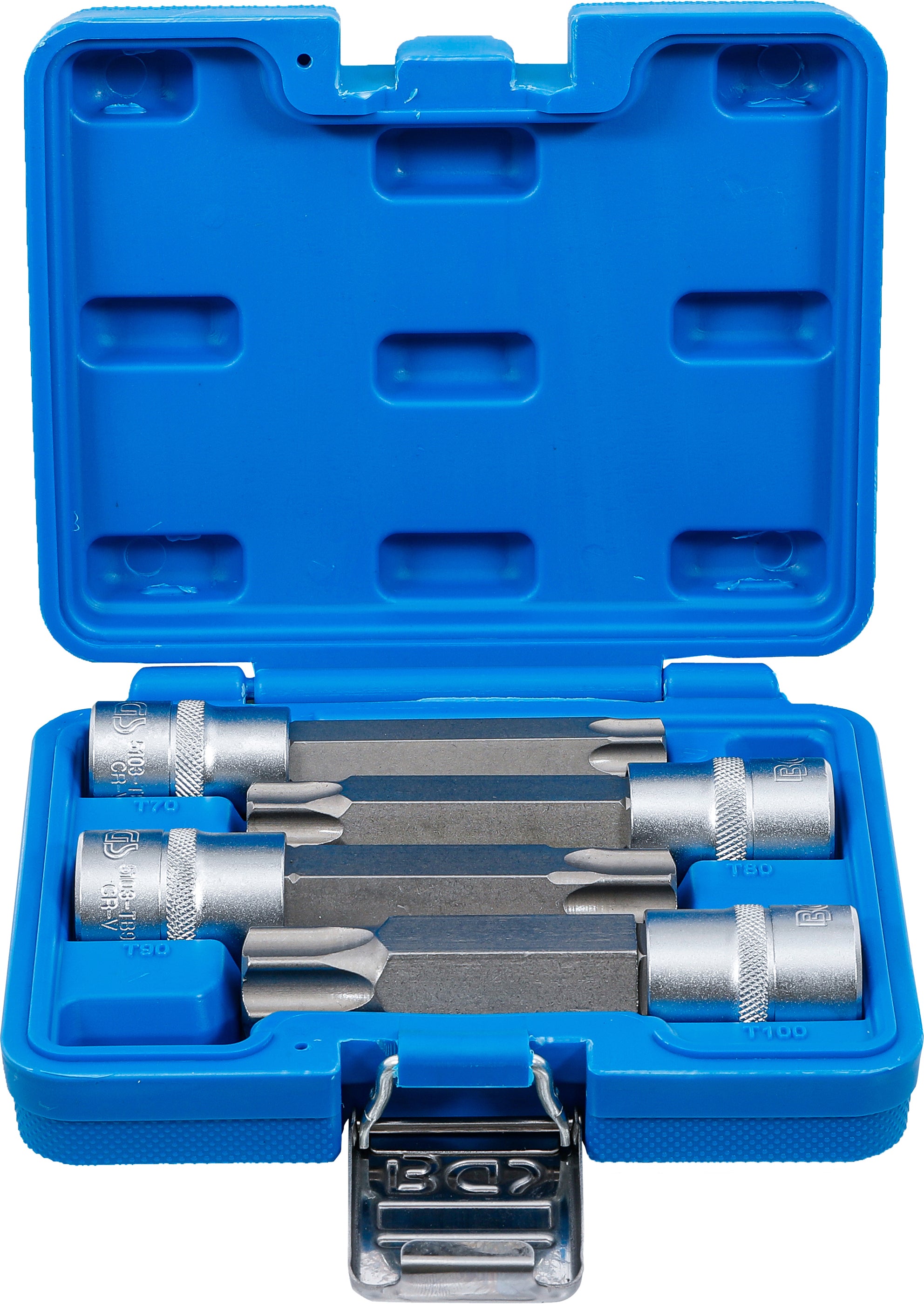 Bit-Insats-sats | 12,5 mm (1/2") | T-Profil (för Torx) med borrning | 4 delar