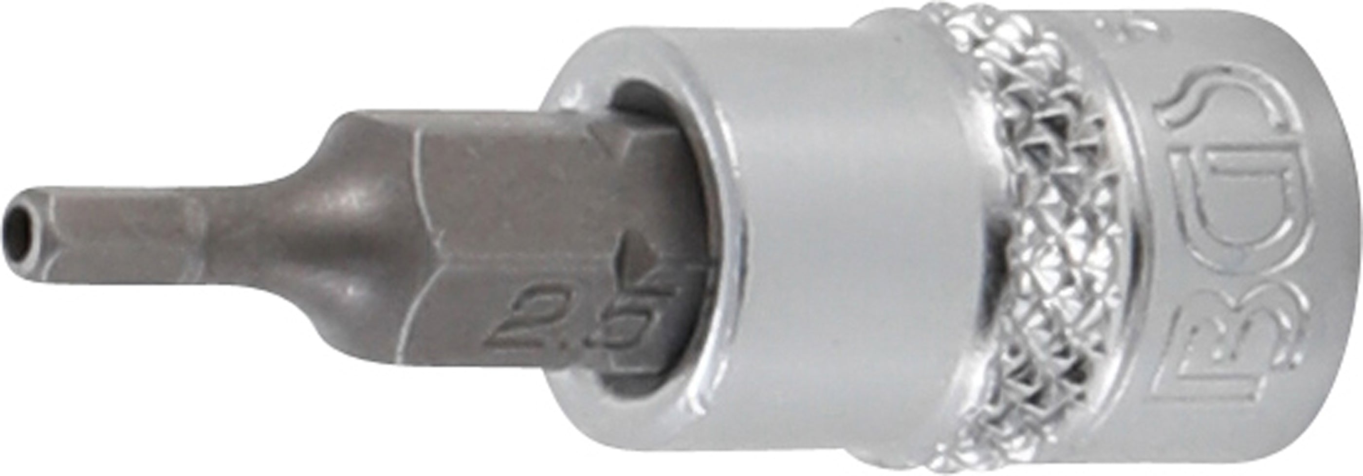 Bit-Insats | inre fyrkant 6,3 mm (1/4") | Inre sexkant med 2,5 mm