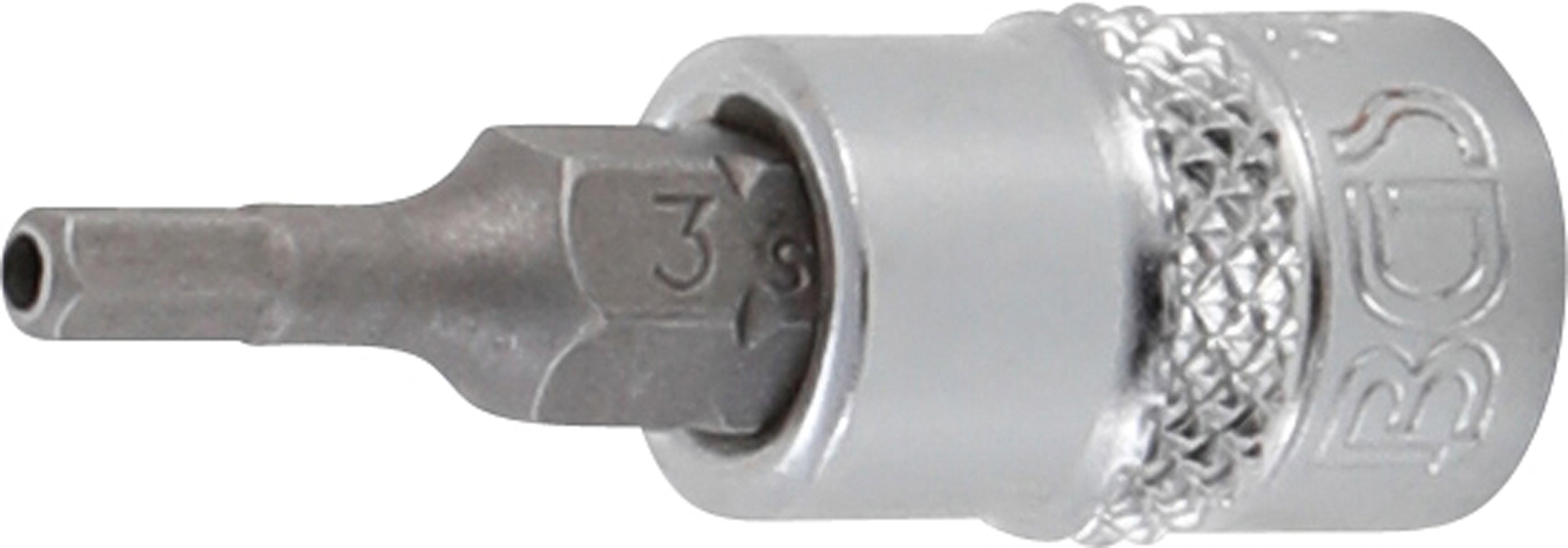 Bit-Insats | inre fyrkant 6,3 mm (1/4") | Inre sexkant med 3 mm