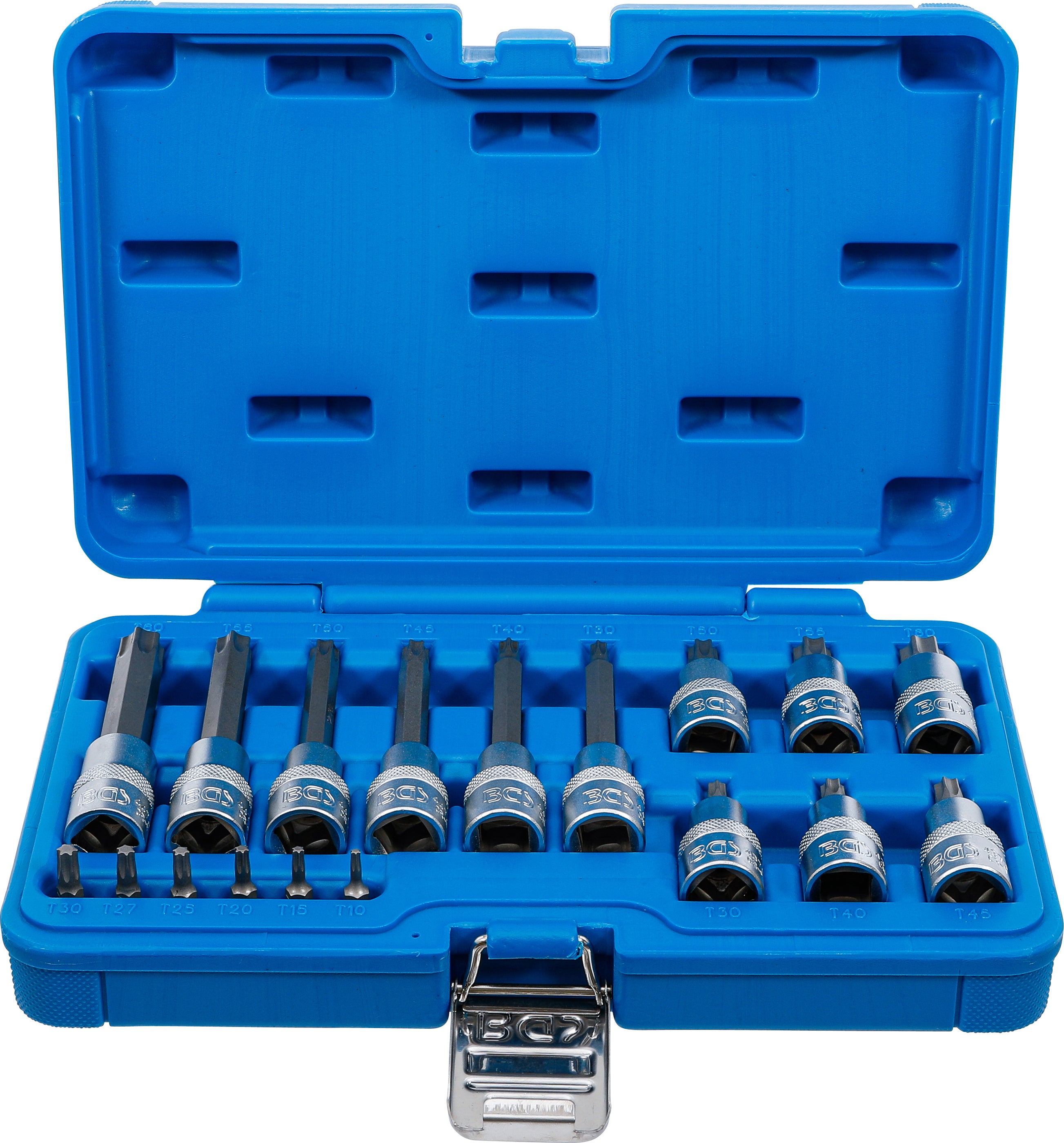 Bit-Insats-sats | 6,3 mm (1/4") / 12,5 mm (1/2") | T-Profil (för Torx) | 18 delar