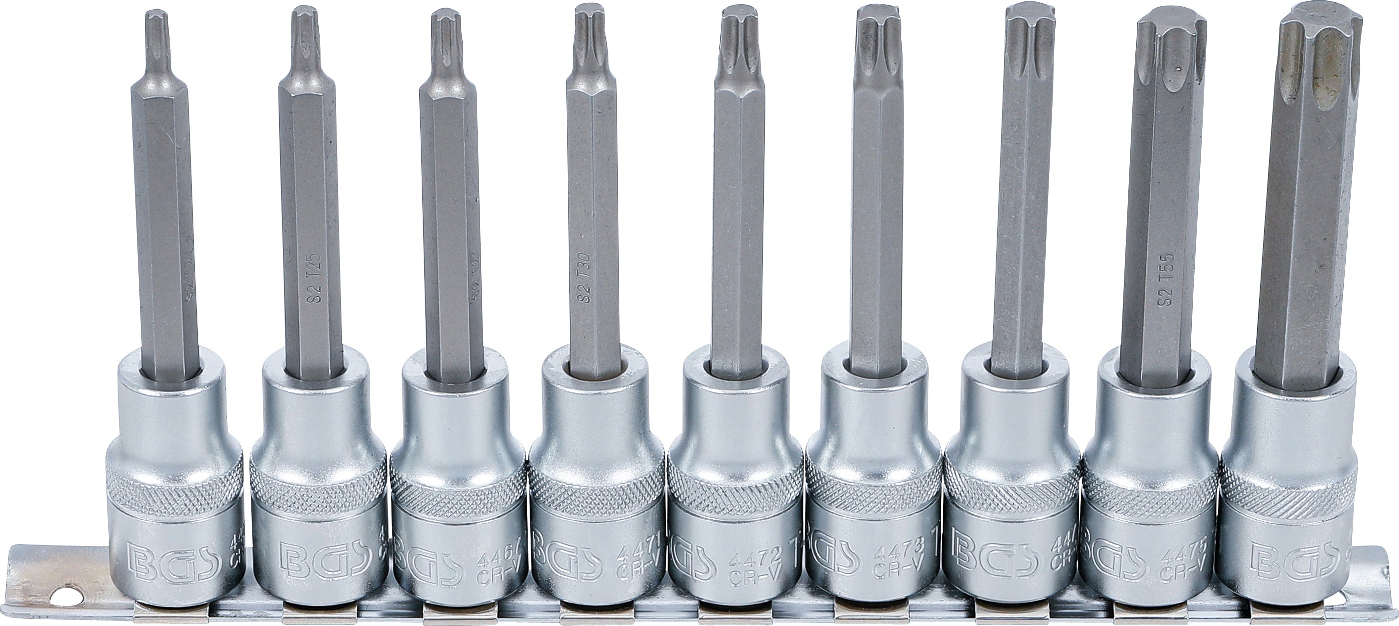 Bit-Insats-sats | 12,5 mm (1/2") | T-Profil (för Torx) | 9 delar