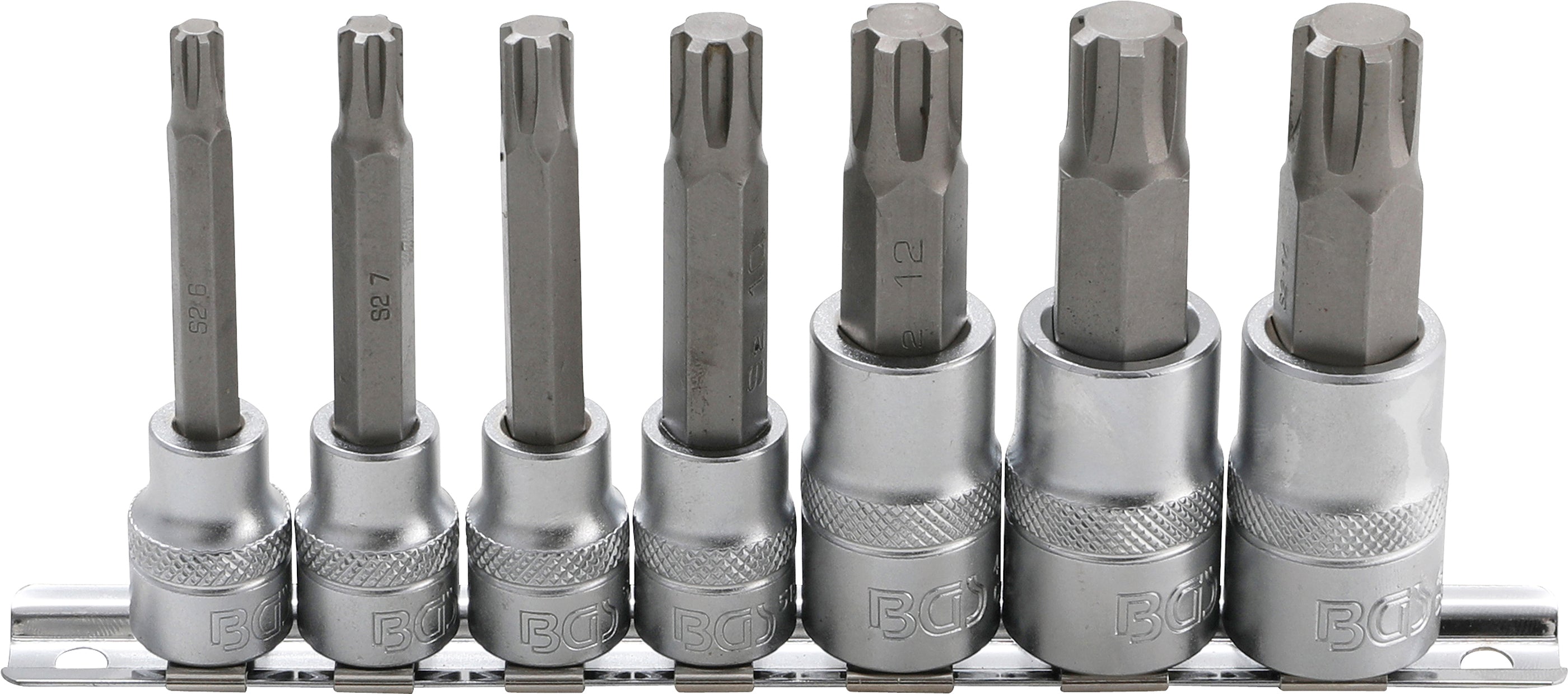 Bit-Insats-sats | 10 mm (3/8") / 12,5 mm (1/2") | Kil-profil (för RIBE) M6 - M14 | 7 delar